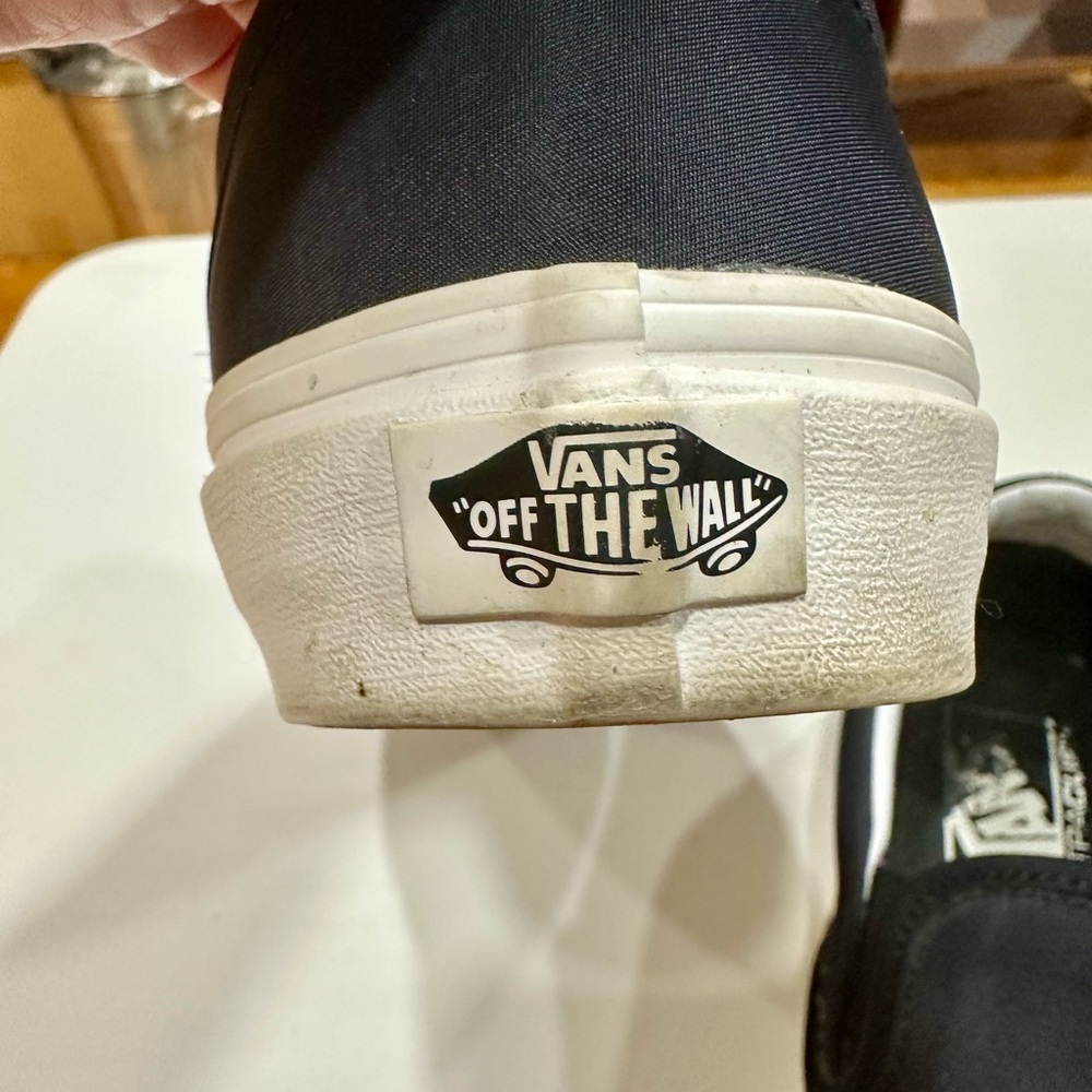 Vans Black Slip-On Shoes with Gold Tag - Picture 5 of 8